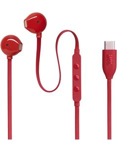 JBL Auricular Estereo Conector Tipo C Tune 305C Rojo