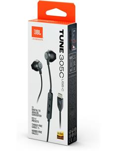 JBL Auricular Estereo Conector Tipo C Tune 305C Negro