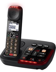 PANASONIC Telefono Inalambrico Amplificado KX-TGM420 Negro Con Contestador Automatico Voll Alto 40DB