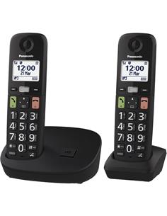 PANASONIC Telefono Inalambrico Duo KX-TGU112 Negro Teclas Grandes