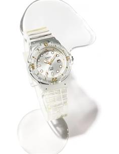 CASIOCOLECCION LRW-200HS-7EVEF Reloj Analogico Correa Transparent Fecha,Resist al Agua,Correa Resina