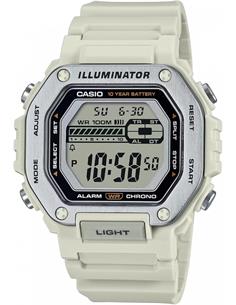 CASIO COLECCION MWD-110H-8AVEF Reloj Digital Blanco Correa Resina,Cronometro Alarmas, Resist al Agua