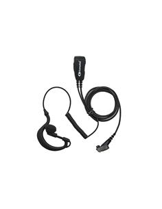 KOMUNICA Micro Auricular PWR-GES-TPH900 Con Cable Rizado Negro Compatible Airbus TPH900