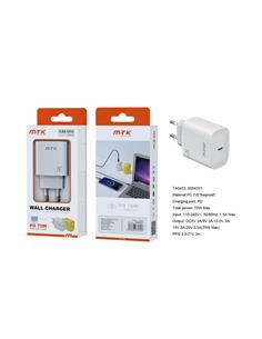 MTK Adaptador Red Tipo C 70W Blanco TA0433