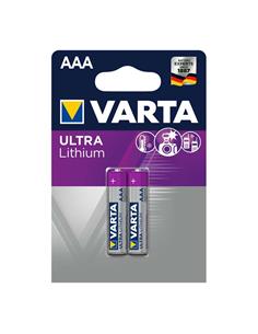 VARTA Pack de 2 Pilas Litio AAA Ultra Lithium