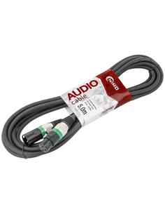 NIMO WIR357 Cable Audio Canon XLR 3 Pin M/H 5Mtrs