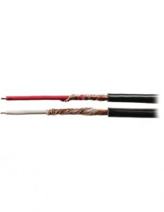 VALUELINE Cable De Audio Paralelo Dual 2x0.14mm Negro Q4-118