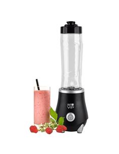 MUVIP Batidora Smoothie Inox 300W 600Ml Con 2 Vasos MV0527