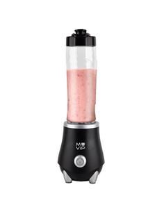 MUVIP Batidora Smoothie Inox 300W 600Ml Con 2 Vasos MV0527