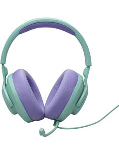 JBL Micro Auricular Casco Gaming Para PC,PS4,Xbox One,Switch QUANTUM 100 M2 Cyan,Cable,Jack 3.5m