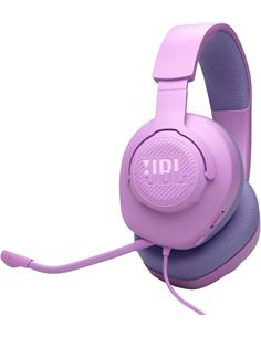 JBL Micro Auricular Casco Gaming Para PC,PS4,Xbox One,Switch QUANTUM 100 M2 Purpura,Cable,Jack 3.5m
