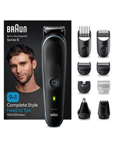 BRAUN Cortapelos 9 en 1 MGK5411  para Cara, Pelo y Afeitar Recargable