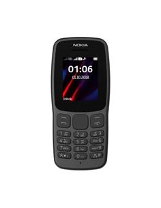 NOKIA Telefono Movil 106  TA-1114DS Negro Dual Sim, Linterna, Radio Fm,  Micro Sd