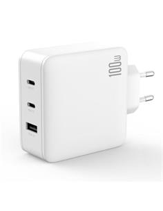 XO Adaptador Corriente 2xTipo C+1xUsb A 100W CE14 Blanco