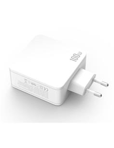 XO Adaptador Corriente 2xTipo C+1xUsb A 100W CE14 Blanco
