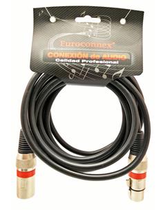 EUROCONNEX Cable Audio XLR M/H 3Pines 3Mtrs 0655-3