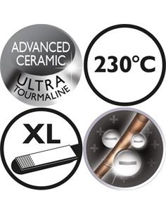 REMINGTON Plancha de Pelo Pro-Ion, Placas Ceramica S7710 Negro