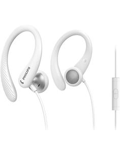 PHILIPS Auricular Deportivo Con Cable TAA1105 Blanco