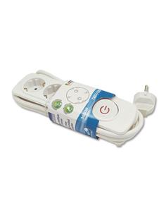 TM ELECTRON Regleta 3 Enchufes Con Interruptor TMUAD203 Blanco