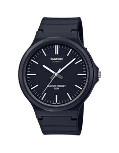 CASIO COLECCION MW-240-1EVEF Reloj Analogico Correa Resina Esfera Negra Resistente al Agua