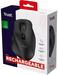TRUST Raton Inalambrico Recargable FYDA Negro