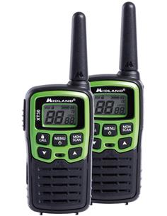 MIDLAND XT30 Pareja De Walkies PMR466 16 Canales,38 Tonos,Vox,Escaner,Funcion Llamada,6KM,Cargador,B