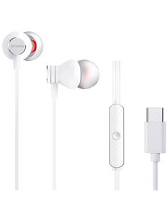 AIWA Auricular Estereo Conector Tipo C Con Microfono Blanco