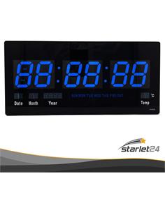 RELOJ Digital De Pared XL Cnn Calendario y Temepratura JH4622