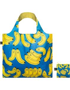 LOQI SB.BR Bolsa Plegable Reutilizable Bad Bananas