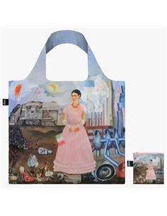 LOQI FK.SF Bolsa Plegable Frida Khalo Retrato Entre Mexico y Estados Unidos 1932 50x42Cms/Hasta 20Kg