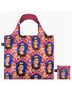 LOQI FK.TF Bolsa Plegable Recicable Frida Khalo El Marco 50x42Cms/ Hasta 20Kgs