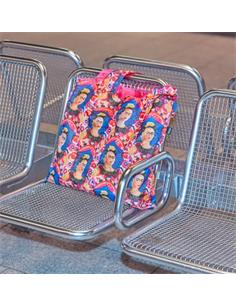 LOQI FK.TF Bolsa Plegable Recicable Frida Khalo El Marco 50x42Cms/ Hasta 20Kgs