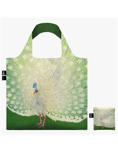 LOQI OK.PE Bolsa Plegable Ohara Koson Peacock 50x42Cms/ Hasta 20Kg