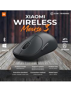 XIAOMI Raton Inalambrico Con Bluetooth MOUSE 3 Negro
