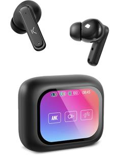 KSIX Auricular Inalambrico VISION Con Pantalla Y Cancelacion De Ruido Negro