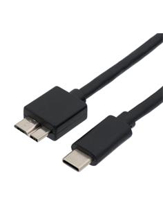EUROCONNEX Cable Usb Micro Usb 3.0 Ancho a Tipo C 0.6Mtrs 3893C