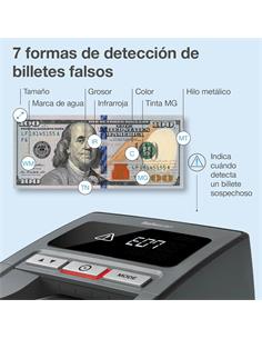 SAFESCAN Detector De Billetes Balso EUR/USD/GBP/CFH/CAD/CNY/HKD 185-S