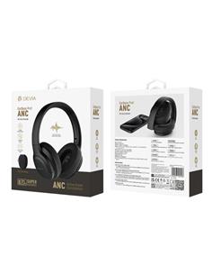 DEVIA Auricular de Casco Bluetooth PRO1 ANC Cancelacion de Ruido,Plegable,20H,Con Estuche