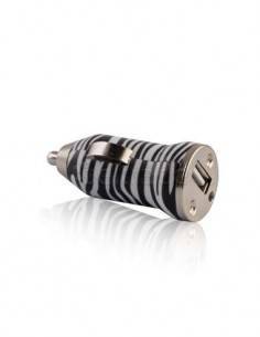 FOREVER Cargador Coche Usb 1Amp Diseño Zebra