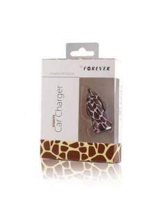 FOREVER Cargador Coche Usb 1Amp Diseño Jirafa