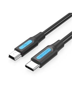 VENTION Cable Datos TIpo C a Mini Usb 0.5Mtrs Negro COWBD