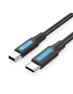 VENTION Cable Datos TIpo C a Mini Usb 1.5Mtrs Negro COWBG