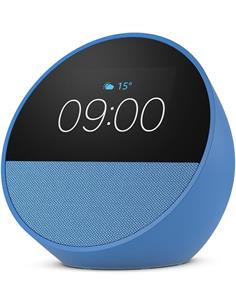 AMAZON Altavoz Bluetooth Echo Spot 2024 Con Pantalla Azul,Alexa Integrado,Manos Libres,Wifi