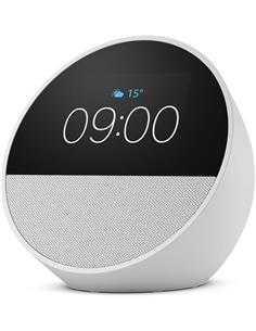 AMAZON Altavoz Bluetooth Echo Spot 2024 Con Pantalla Blanco, Alexa Integrado,Manos Libres,Wifi