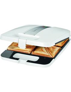 CLATRONIC Sandwichera ST 3629 Para 4 Sandwich 1200W Acero Inoxidable