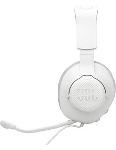 JBL Micro Auricular Casco Gaming Para PC,PS4,Xbox One,Switch QUANTUM 100 M2 Blanco,Cable,Jack 3.5m