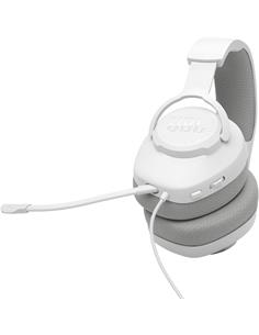 JBL Micro Auricular Casco Gaming Para PC,PS4,Xbox One,Switch QUANTUM 100 M2 Blanco,Cable,Jack 3.5m