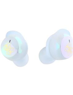 GUESS Auricular Bluetooth Boton Con BAse Cargadora Con Logo Blanco GUTWSJ144ESH