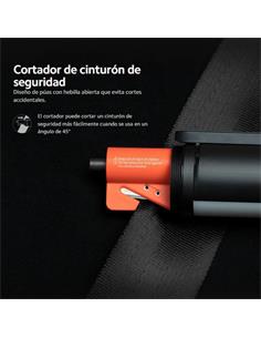 XIAOMI Linterna Multifuncion Flashlight Recargable,1000L,Martillo Rompecristal,Cortador de Cinto