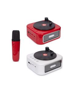 KOOLTECH Altavoz Karaoke Forma De Vinilo Con Microfono Inalambrico SPVINYL1
